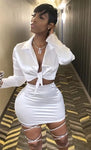 White Out Skirt Set